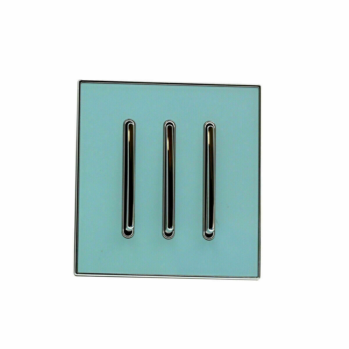 Aurelia – Brushed Chrome 3-Gang Wall Switch