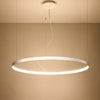 Aurelia chandelier in a contemporary living room setting, highlighting its elegant presence and ambient lighting
