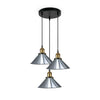 Mercer — Three-Light Chrome Cluster Chandelier — reverse angle