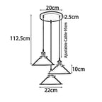 Mercer — Three-Light Chrome Cluster Chandelier — alternative angle, showing scale