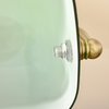 Lincoln — Banker's Library Table Lamp — installed in context, lit