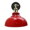 Aldgate — Adjustable Industrial Dome Wall Sconce — installed in context, lit