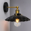 Marlow — Scalloped Dome Brass Wall Sconce — view from below