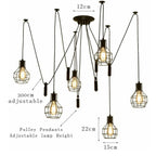 The Vantreath Pendant Chandelier — Spider Cage (6-Light)