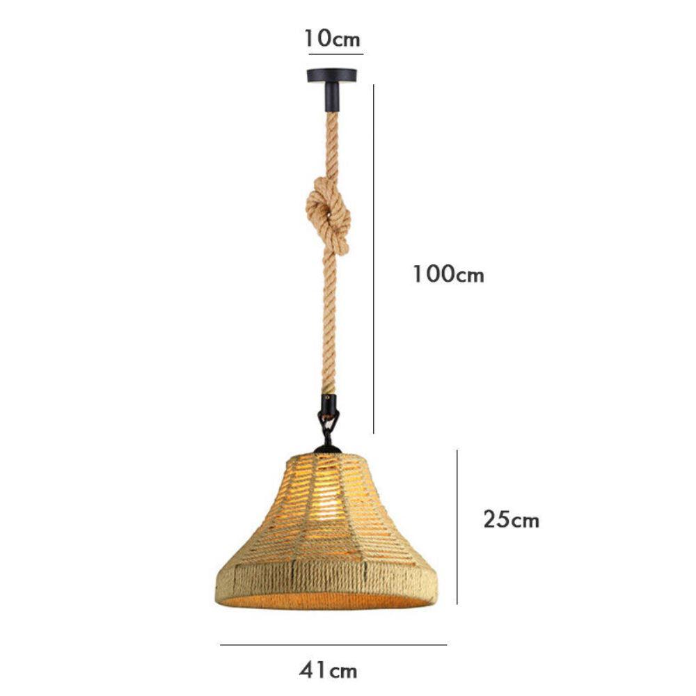 The Thatcham Pendant — Hemp Rope Ceiling Light
