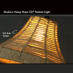 The Thatcham Pendant — Hemp Rope Ceiling Light