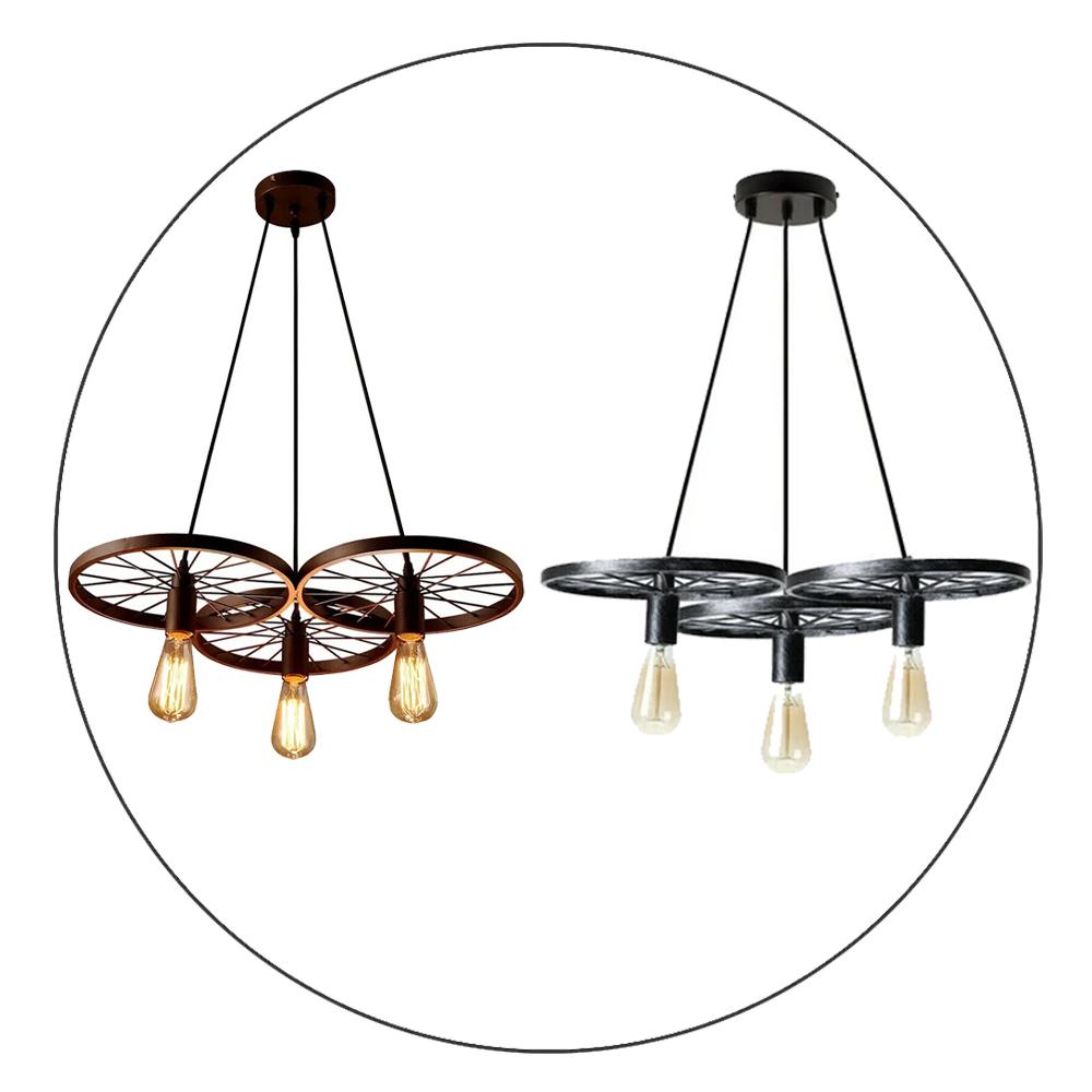 The Sprocket Pendant — 3-Wheel Cluster Chandelier