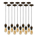 The Foxglove Pendant Set — Brushed Copper (10-Drop)