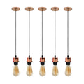 The Foxglove Pendant Set — Rose Gold (5-Drop)