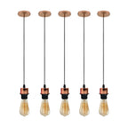 The Foxglove Pendant Set — Rose Gold (5-Drop)