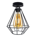 Shoreditch - Black Wire Cage Industrial Ceiling Pendant