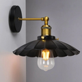 Marlow — Scalloped Dome Brass Wall Sconce — detail view of the materials and craftsmanship