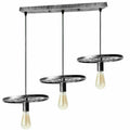 The Millhaven Pendant — Silver Cartwheel Chandelier