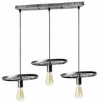 The Millhaven Pendant — Silver Cartwheel Chandelier