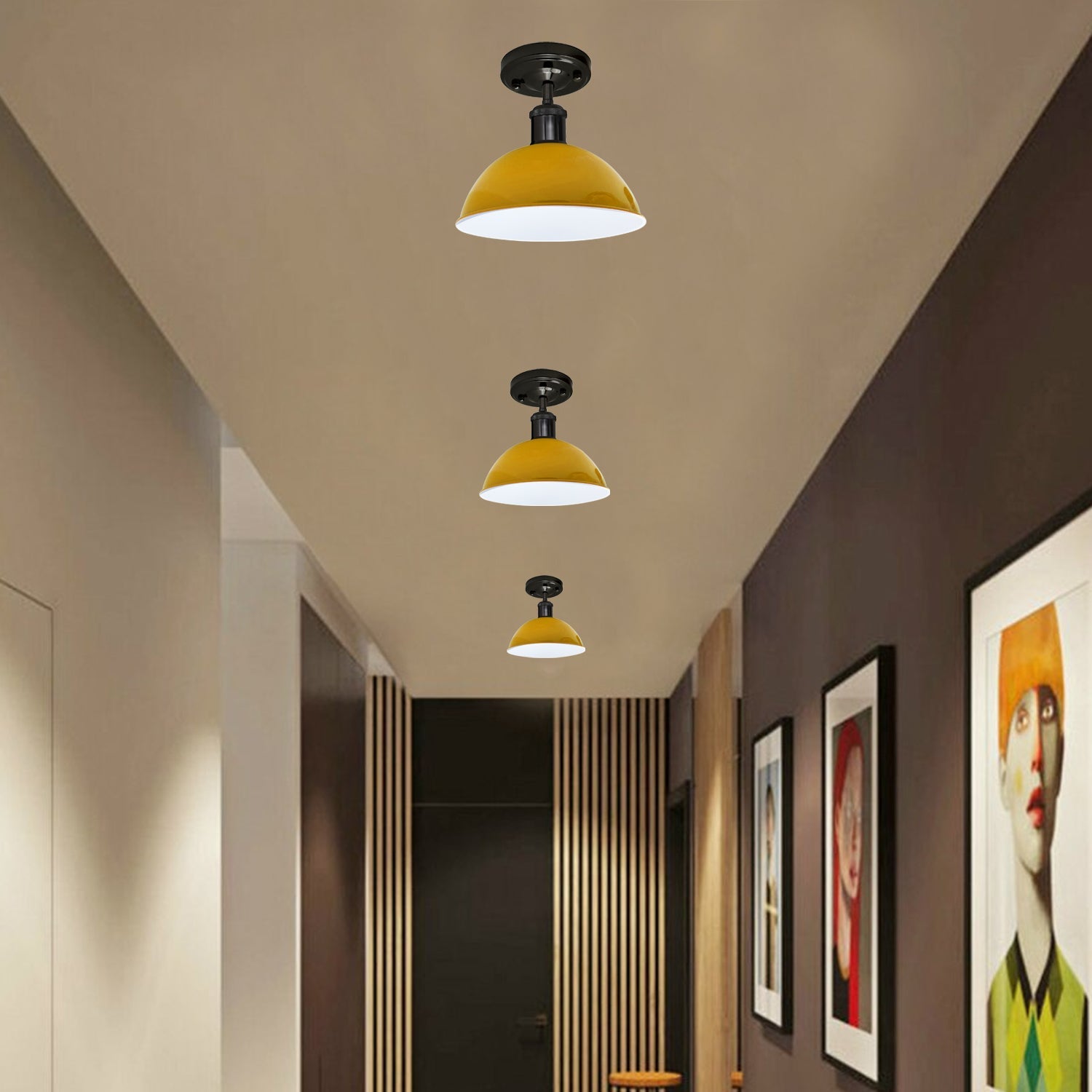 The Elmswood Light — Flush Dome Ceiling Light