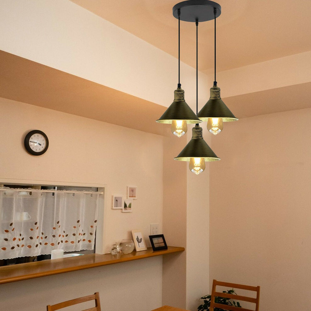 The Vernley Pendant — 3-Head Cone Cluster Ceiling Light