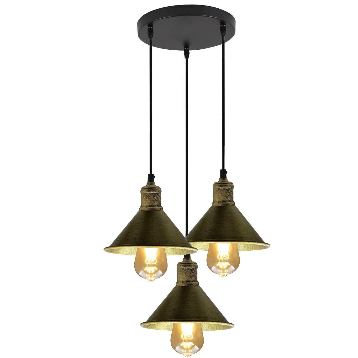 The Vernley Pendant — 3-Head Cone Cluster Ceiling Light