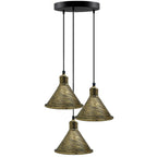 The Vernley Pendant — 3-Head Cone Cluster Ceiling Light