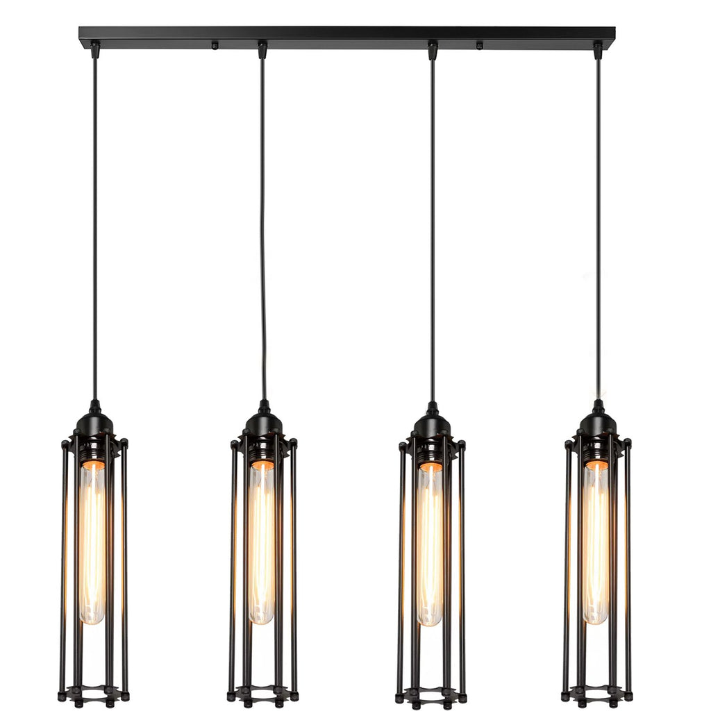 The Calshot Bar — 4-Light Cage Pendant