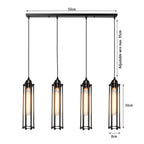 The Calshot Bar — 4-Light Cage Pendant