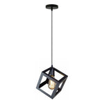 The Cassian Pendant — Sculpted Cage, Matte Black