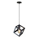 The Cassian Pendant — Sculpted Cage, Matte Black