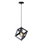 The Cassian Pendant — Sculpted Cage, Matte Black