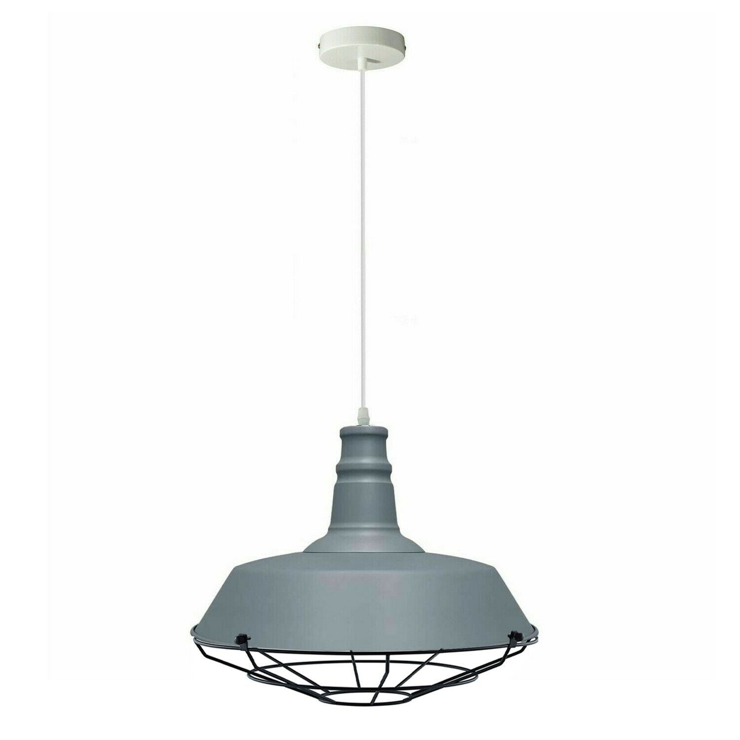 The Slatevane Pendant — Single Industrial Dome