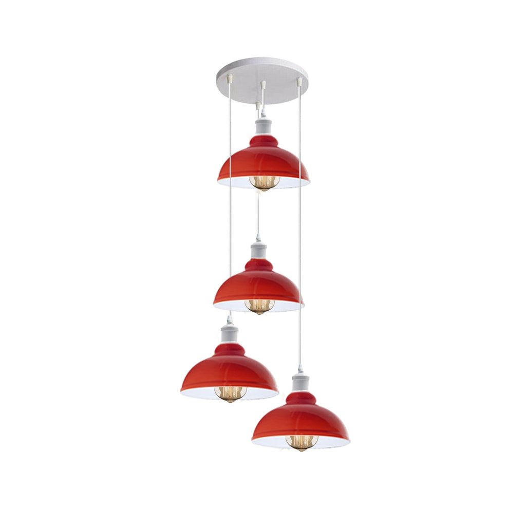 The Sangria Kitchen Island Pendant — Red Multi-Outlet Cluster