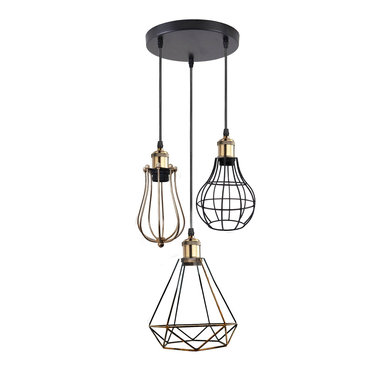 The Trellica Pendant — Triple Cage Cluster