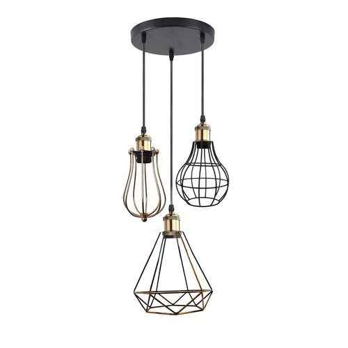 The Trellica Pendant — Triple Cage Cluster