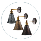 The Winterton Sconce — Adjustable Cone Wall Light