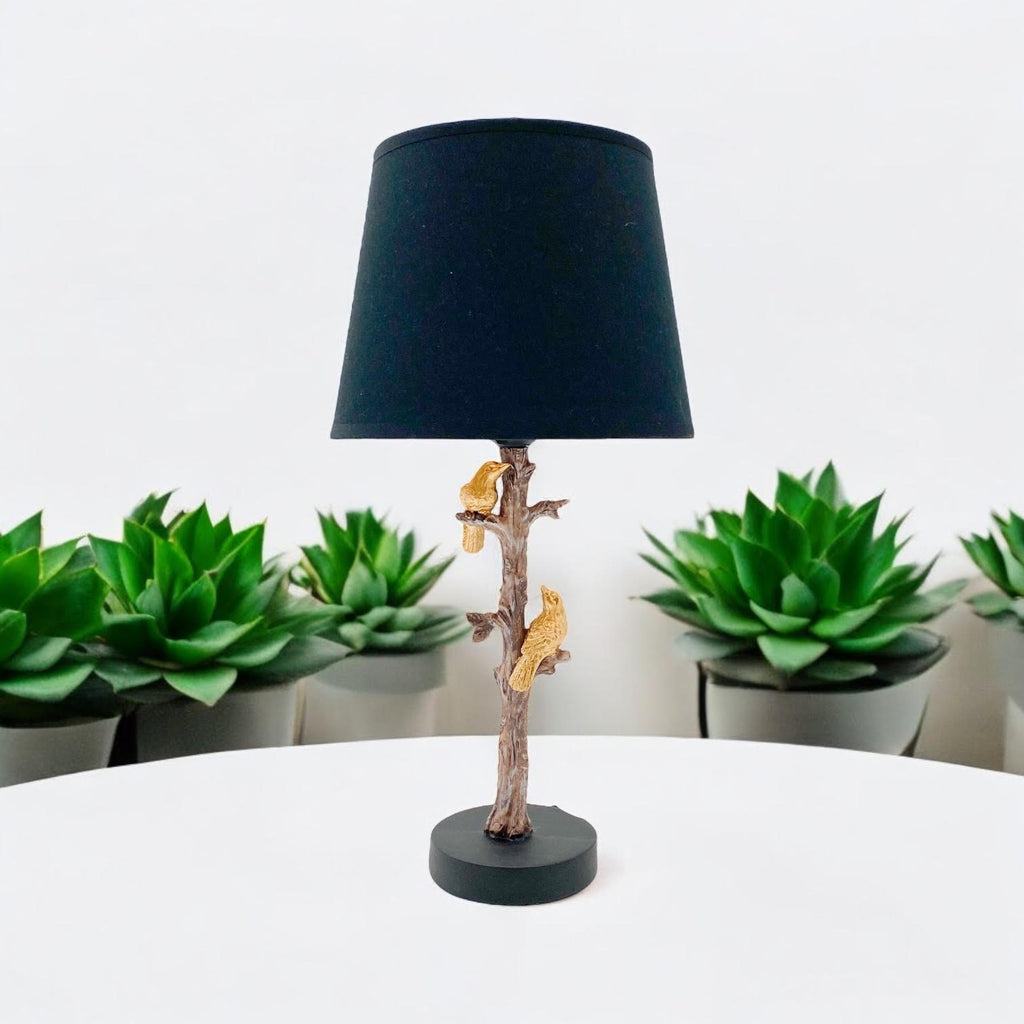 The Percy Table Lamp — Sculptural Parrot Base Accent Lamp