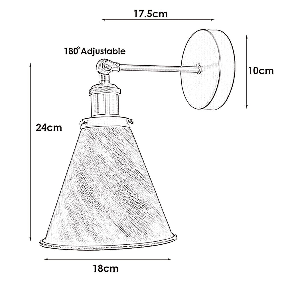 The Winterton Sconce — Adjustable Cone Wall Light