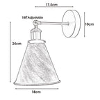 The Winterton Sconce — Adjustable Cone Wall Light