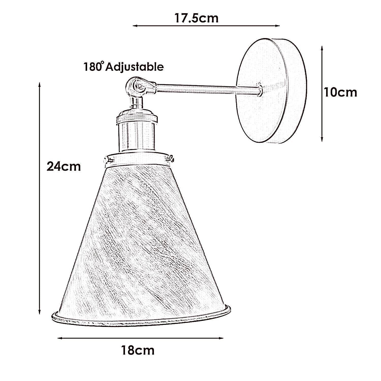 The Winterton Sconce — Adjustable Cone Wall Light