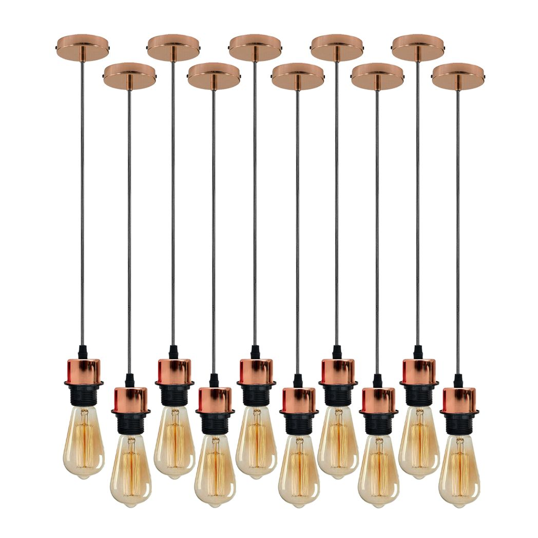 The Foxglove Pendant Set — Rose Gold (10-Drop)