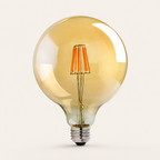 Soho — Amber Glass Globe LED Bulb, G125 E27 Dimmable 8W — product image 3