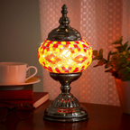 The Zellige Table Lamp — Mosaic Glass