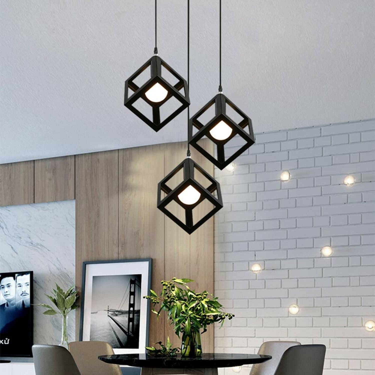 The Prismara Pendant — 3-Cluster Geometric Cube