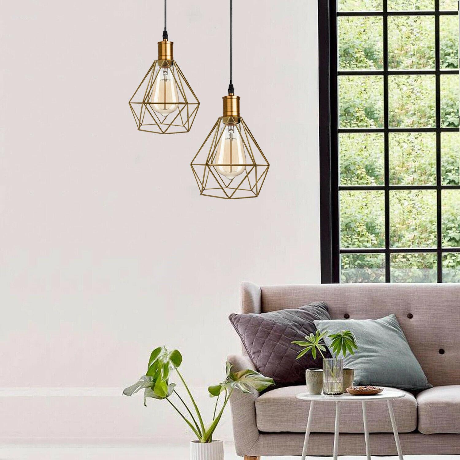 The Prism Pendant — Faceted Cage, Multiple Finishes