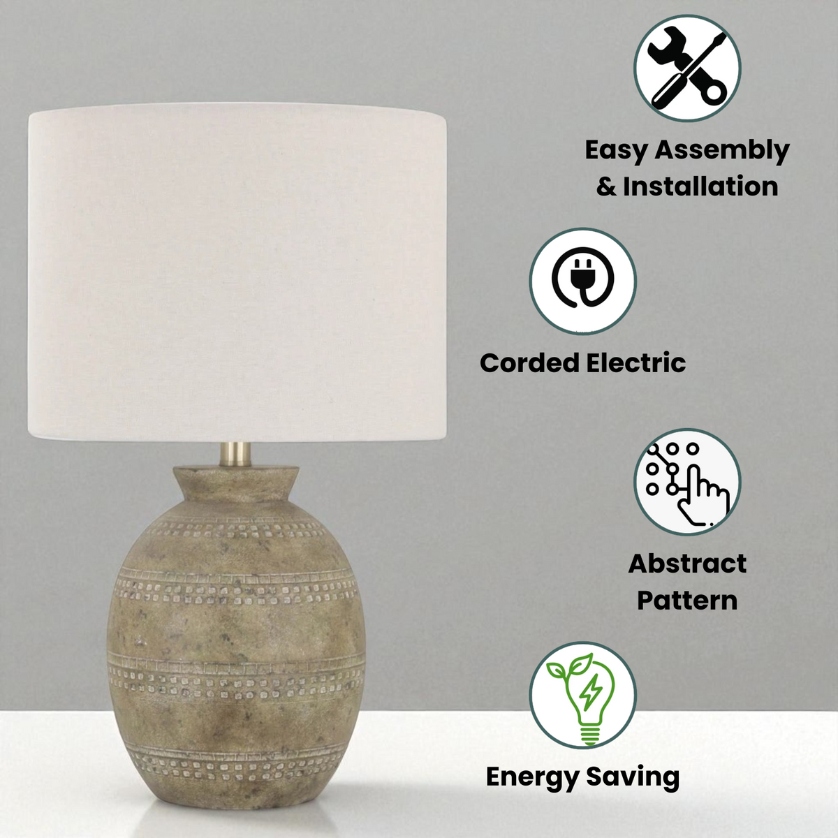 The Barleycombe — Farmhouse Urn Table Lamp