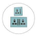 The Azurelle Socket — Glossy Blue, Satin Gold Insert