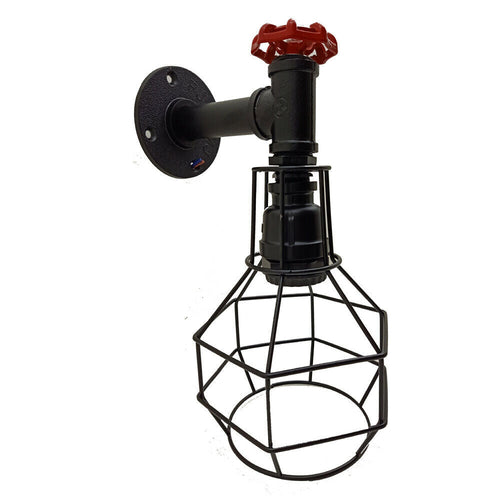 The Pemberton Sconce — Pipe Cage Wall Light