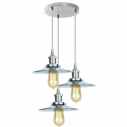 The Hartcliffe Cluster — 3-Light Chrome Pendant