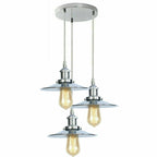 The Hartcliffe Cluster — 3-Light Chrome Pendant