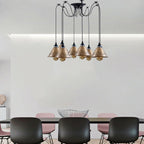 Octavia — 8-Light Spider Pendant in Brass