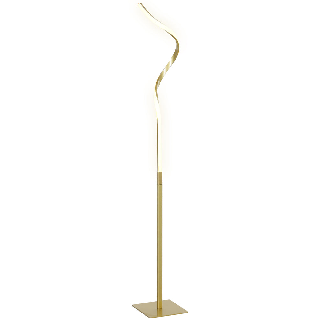 The Sable Floor Lamp — Ribbon Spiral LED Standing Lamp