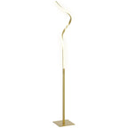 The Sable Floor Lamp — Ribbon Spiral LED Standing Lamp