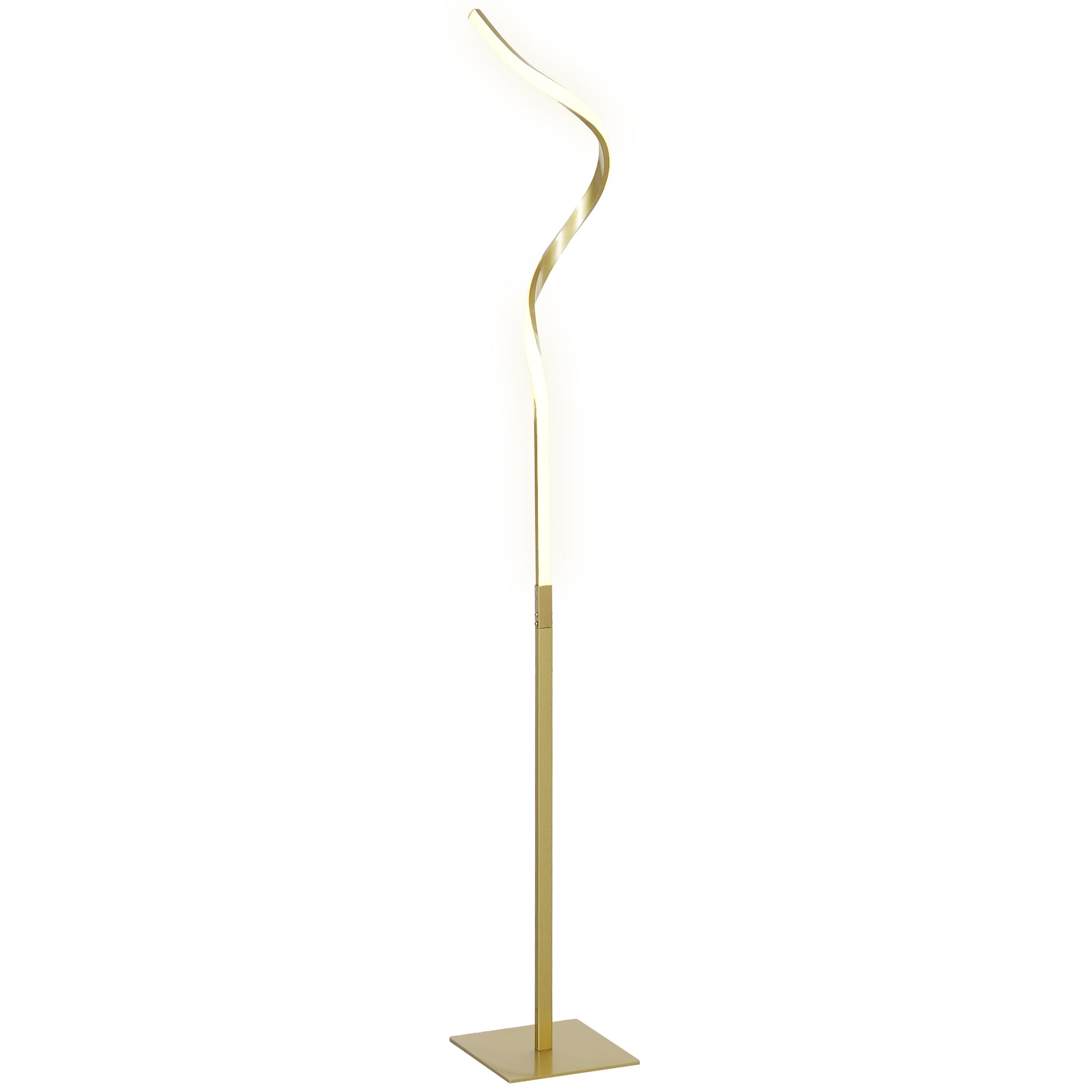 The Sable Floor Lamp — Ribbon Spiral LED Standing Lamp